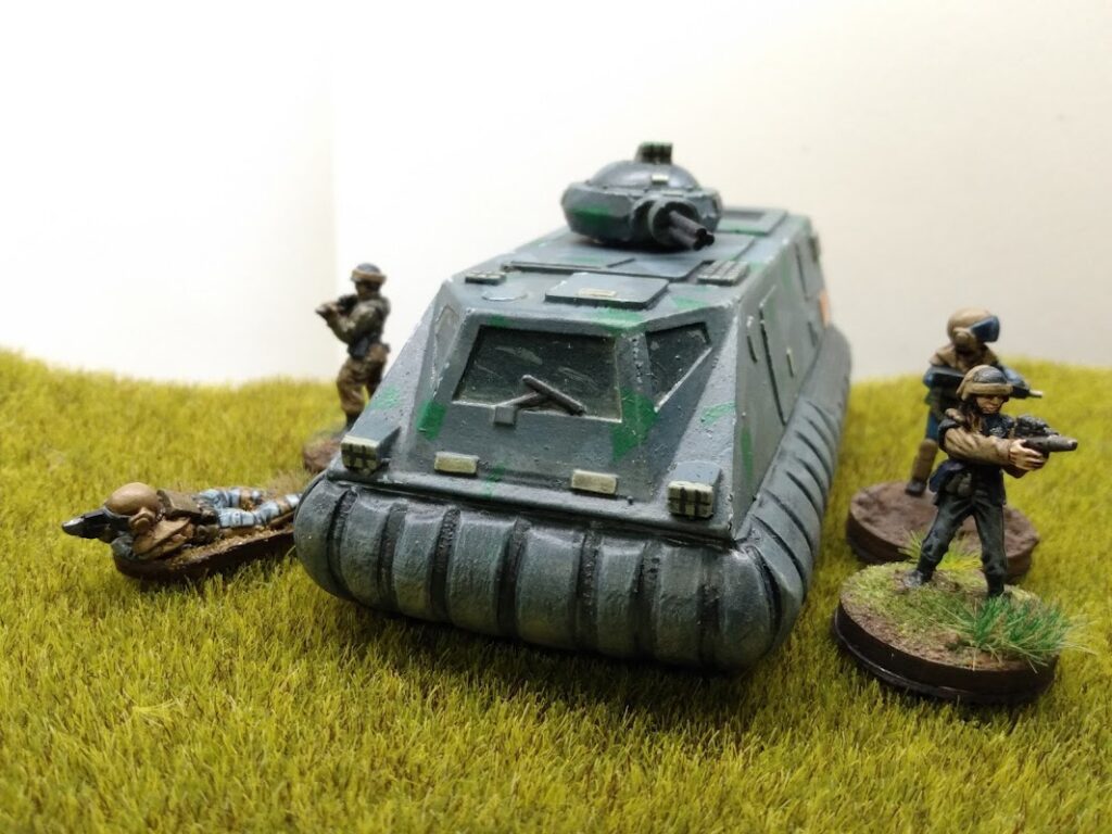 25mm scale sci-fi hover APC by Daemonscape Miniatures/Ground Zero Games