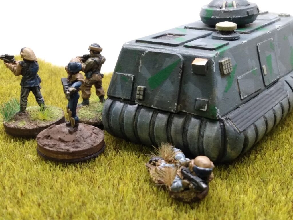 25mm scale sci-fi hover APC by Daemonscape Miniatures/Ground Zero Games