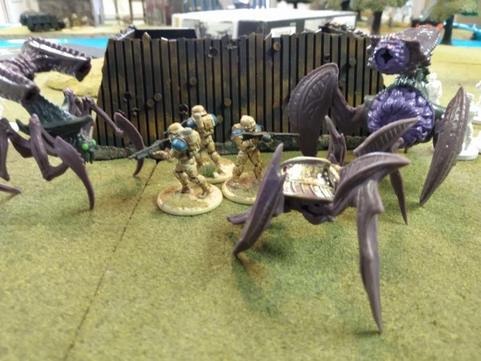 Final Faction 'Kharn' bug creatures make fine giant bugs for 28mm miniature wargaming.
