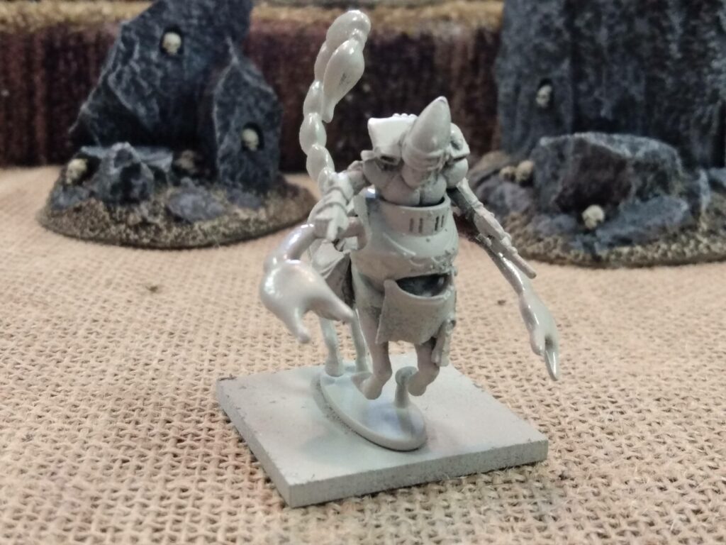 Kitbashed scorpion centaur toy soldier for Doomed