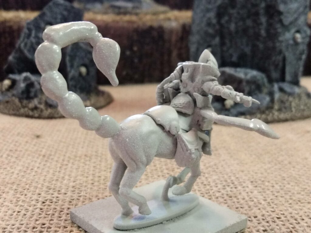 Kitbashed scorpion centaur toy soldier for Doomed