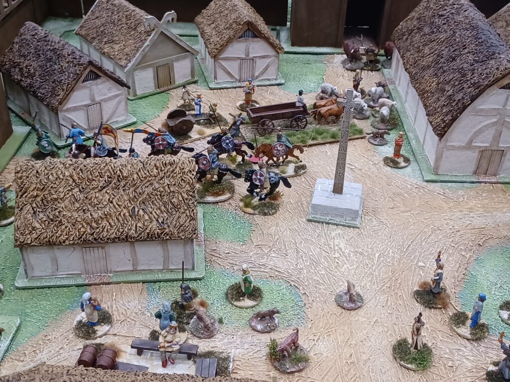 The brave Saxons ride out to meet the heathen raiders!