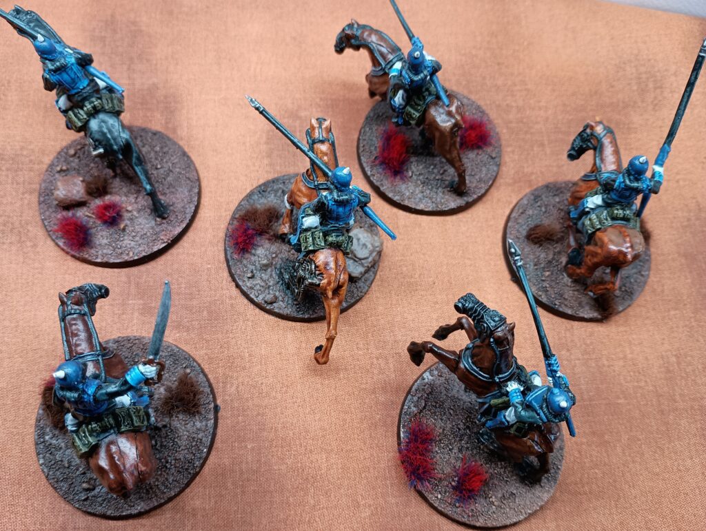 His Columbian Majesty's Martian Lancers. 28mm sci-fi cavalry miniatures.